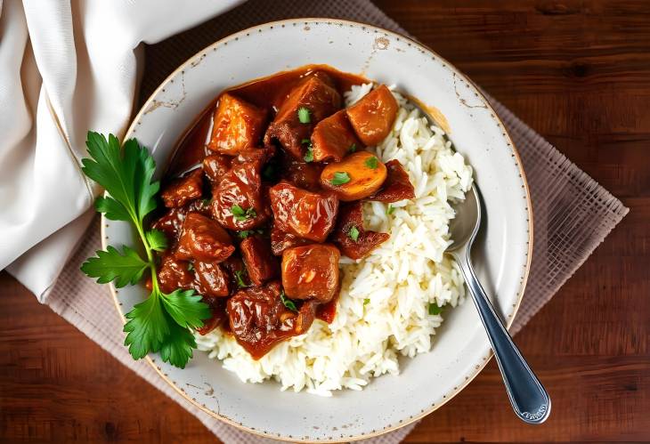 Exquisite Madras Beef with Basmati Rice